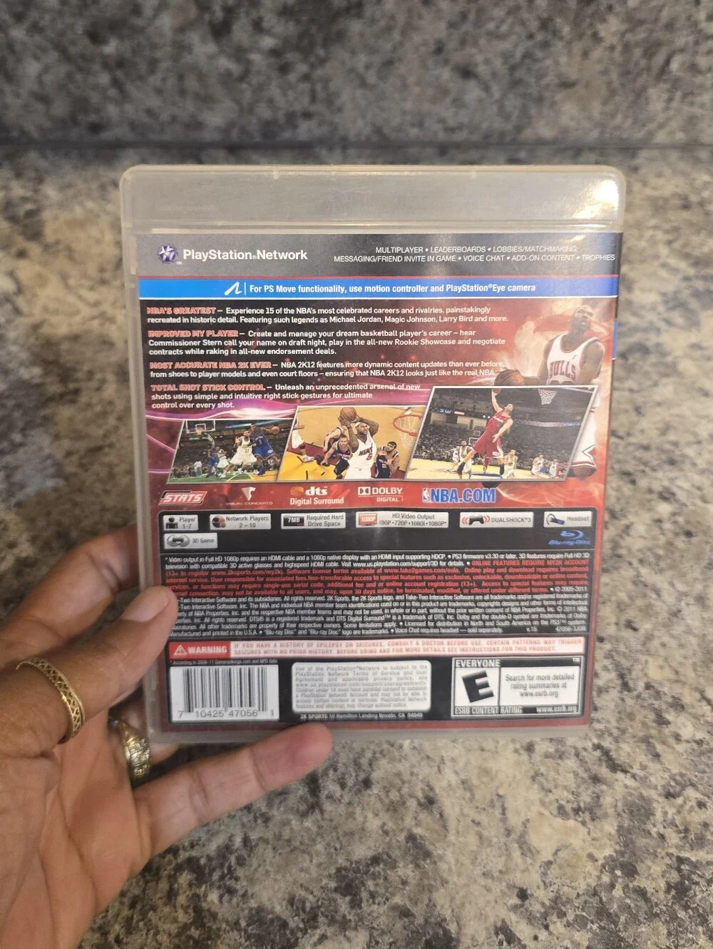 NBA 2K12 (Sony PlayStation 3, 2012) PS3 Michael Jordan 23 Tested